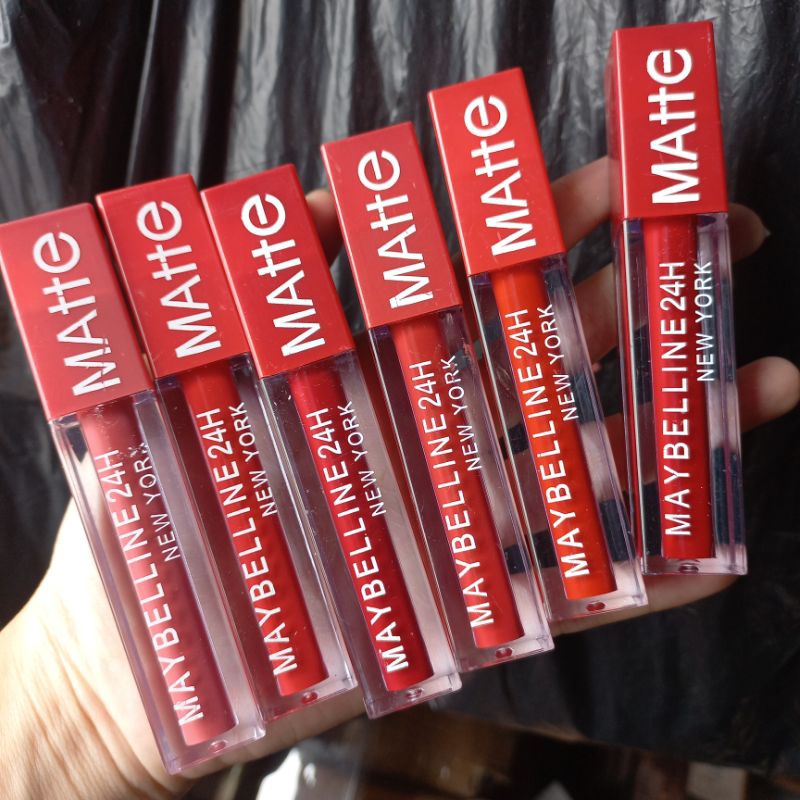 PROMO 6PC!! LIPGLOSS  VELVET 6 WARNA R8066-02 RVLN