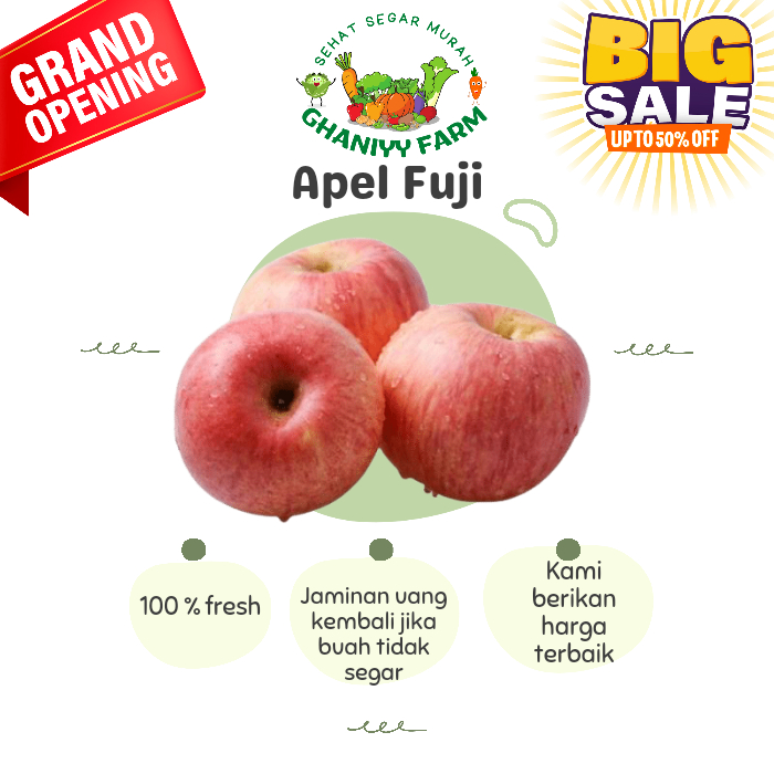 Buah Apel fuji Segar 1kg