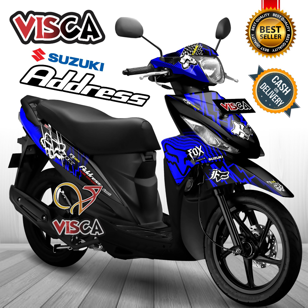 Decal Suzuki Address Full Body Stiker Suzuki Address Full Body Striping Suzuki Address Full Body Fox