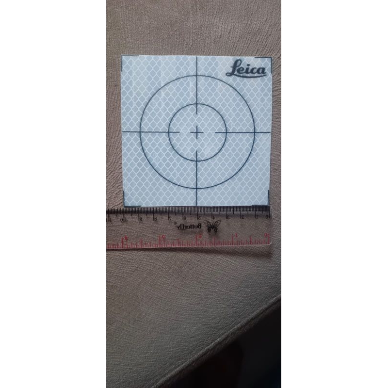 

10 pcs Leica Reflector Sheet ukuran 10cm x 10cm Reflective Tape Target 10cm x 10cm