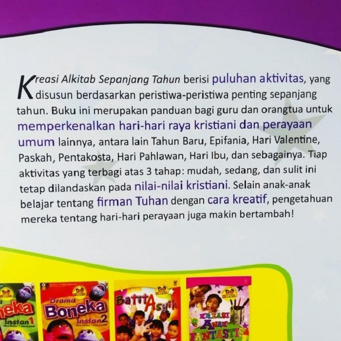 Kreasi Alkitab Sepanjang Tahun Panduan Berbagai Aktivitas BPK