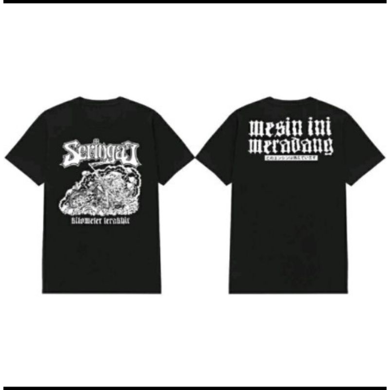 Seringai - Mesin Ini Meradang - Tshirt Black Official Merch - All Size