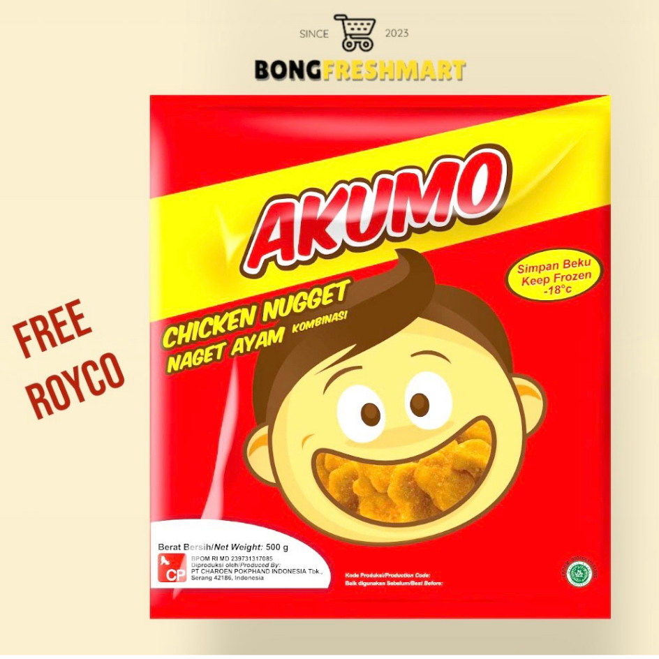

AKUMO Chicken Nugget Naget Ayam Frozen Food 500 g