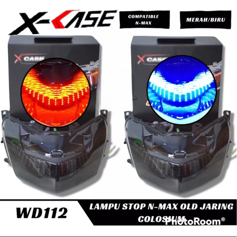 LAMPU STOP NMAX OLD 7 MODE MODEL LED JARING STOPLAMP BELAKANG NMAX OLD X-CASE