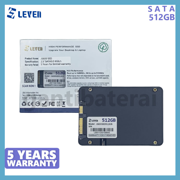 SSD Laptop Notebook Komputer SATA III 512GB 2.5 inch dan OS