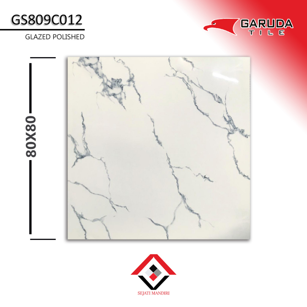 granit 80x80 - motif marmer - garuda gs809c012