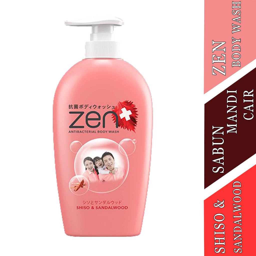 Zen Antibacterial- Zen Shiso&Sandalwood- Sabun Cair Zen Botol- 500ml