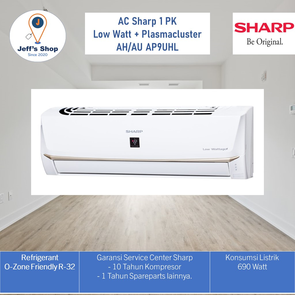 AC Sharp 1 PK Plasmacluster + Low Watt AH/AU AP9UHL