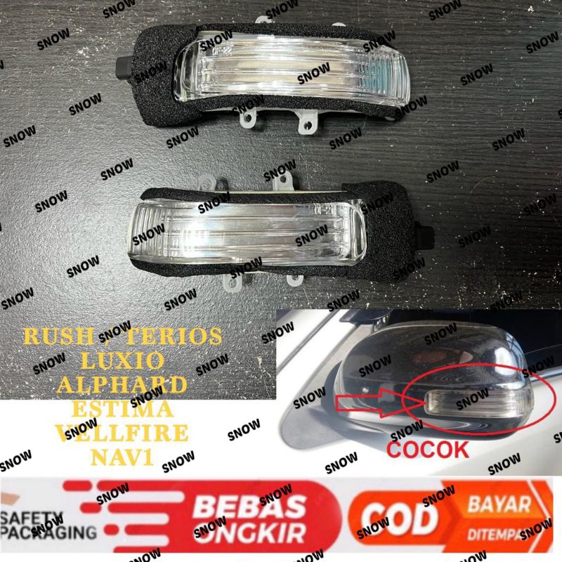 Lampu Sein Spion Mobil Rush Terios 2007 2015 Alphard 2008 2012 Nav1 Luxio tipe X M