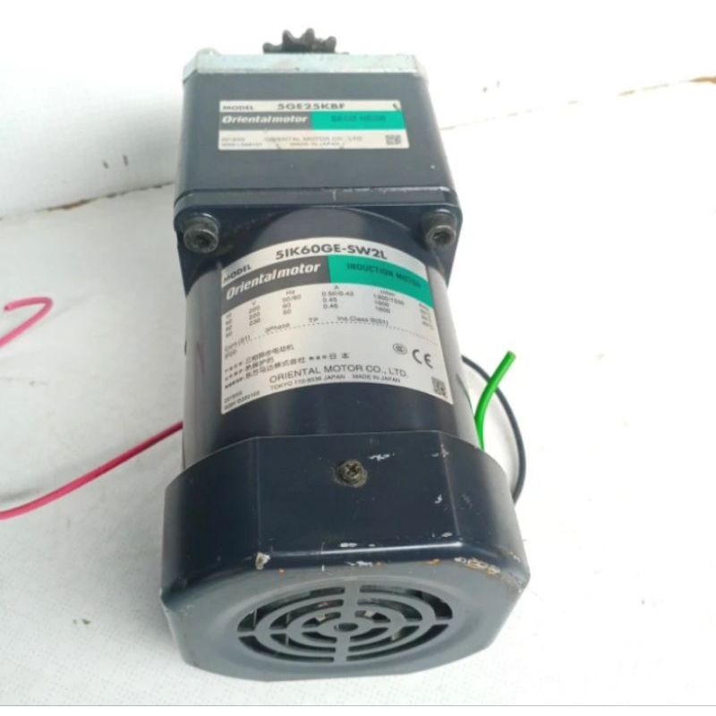 Induction Motor Gearbok Oriental 220V 60W Ratio 1 : 25 64Rpm