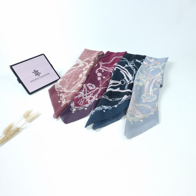 Shofa Fashion-Hijab segi empat voal motif premium Series ZD