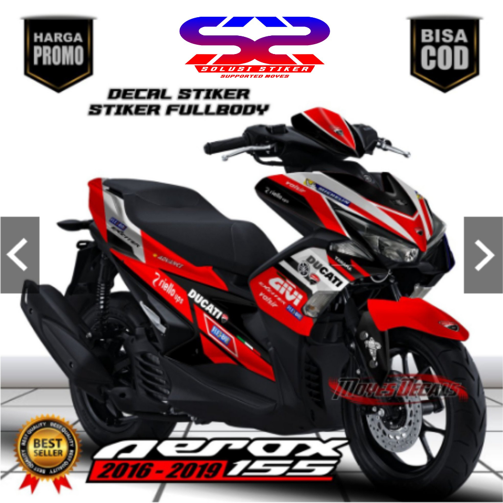 Stiker Decal Aerox Old 155 Motif Keren De Decal Aerox  FullBody