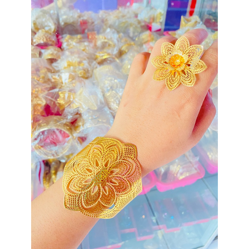 Gelang + Cincin // Gelang imitasi // cincin imitasi // gelang cincin mirip asli