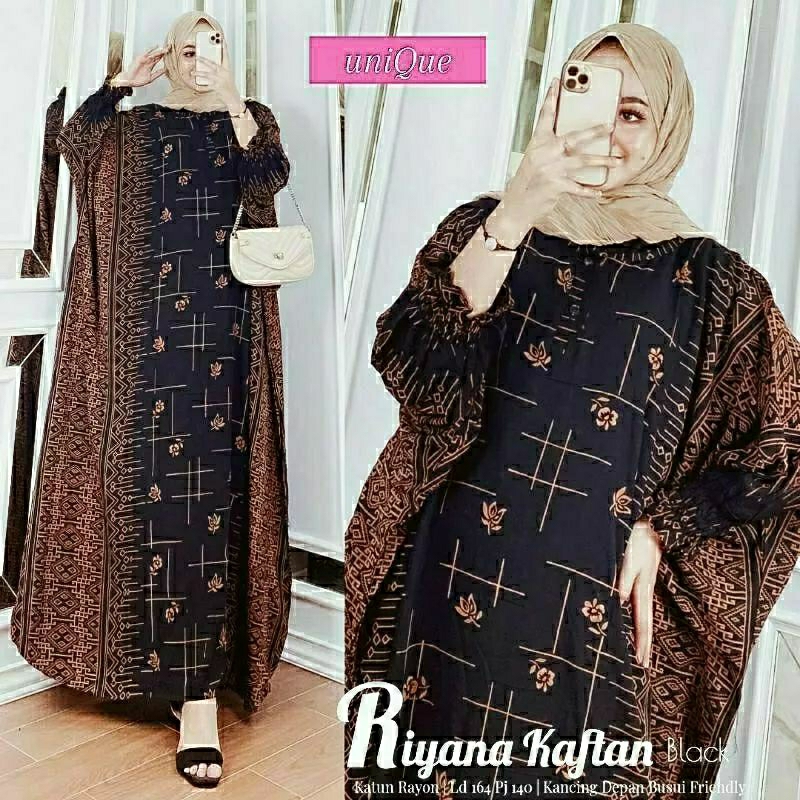Kaftan Batik Wanita Jumbo Terbaru Kaftan Kondangan Mewah Elegan