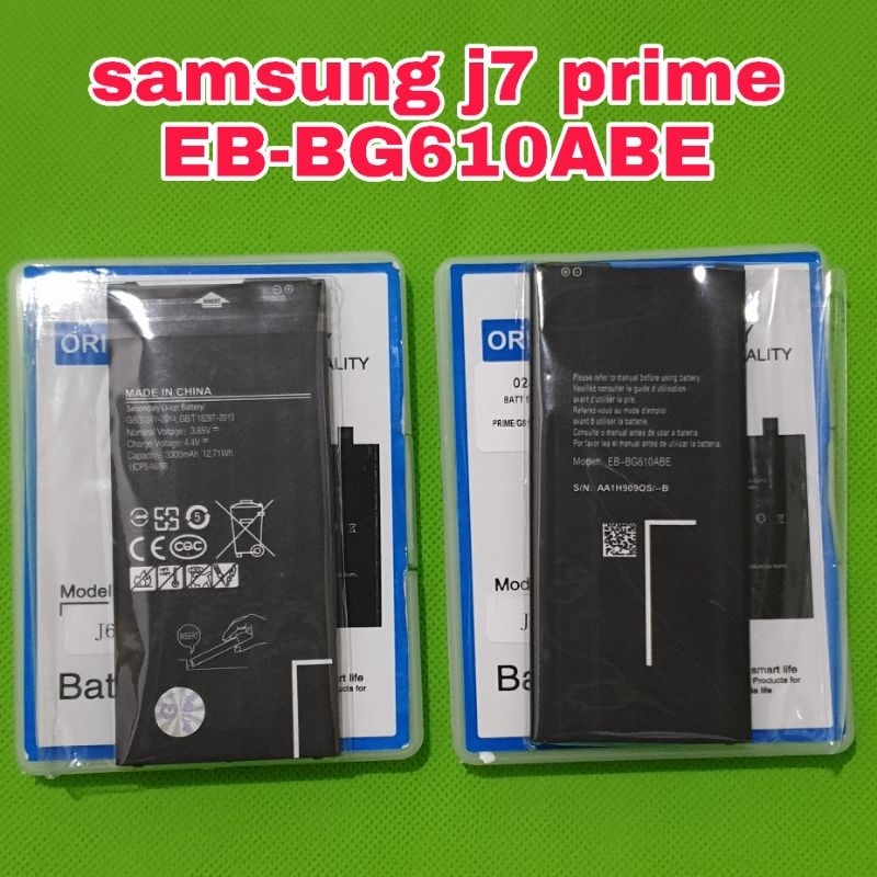 batu batre baterai samsung j7 prime/j6 plus/j4 plus ori 100a eb-bg610abe