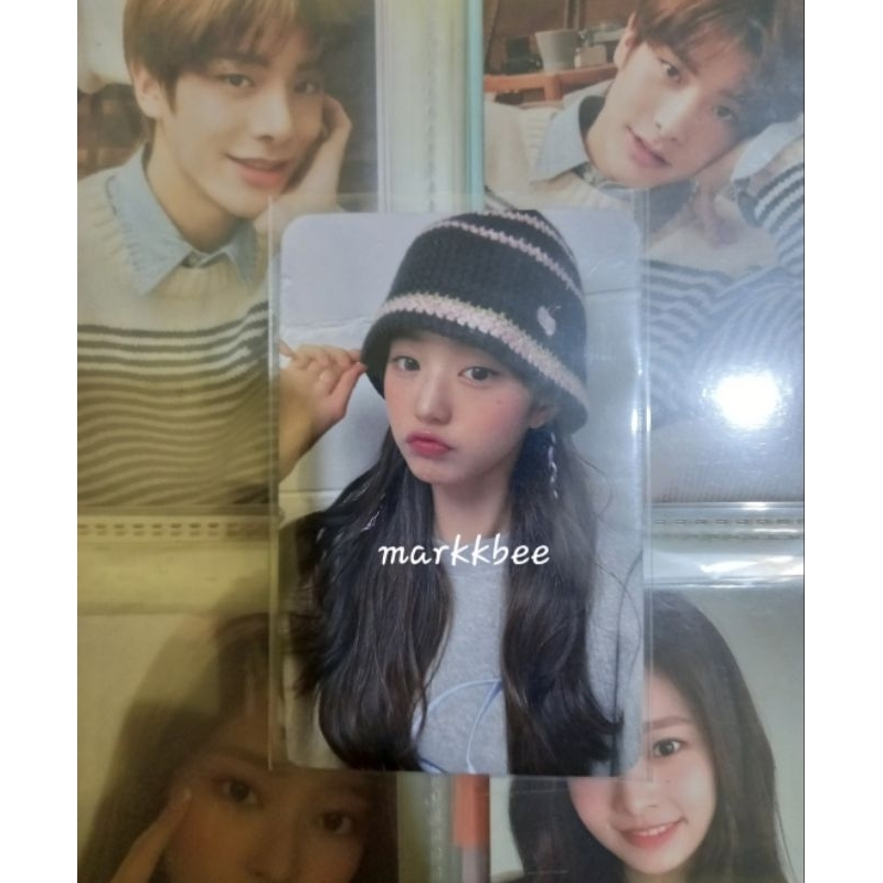 [take all only] wonyoung kirsh beanie photocard with album bambi baekhyun sealed