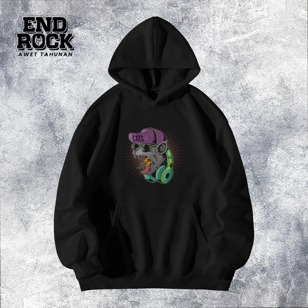 Hoodie Original Endrock Tema Cat Screaming DTFS169