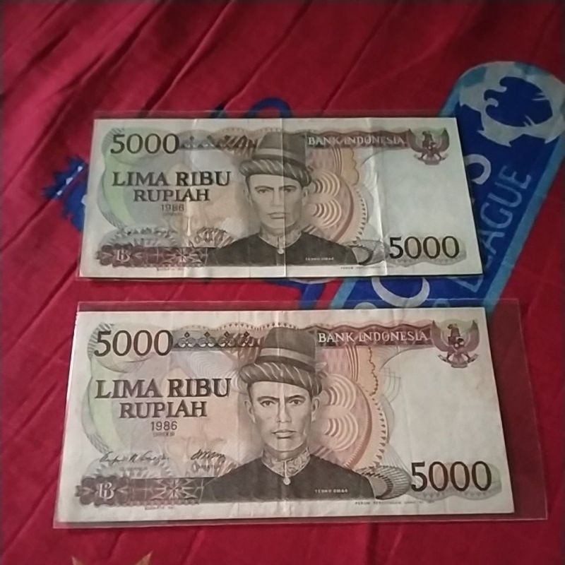 uang 5000 rupiah teuku umar tahun 1986