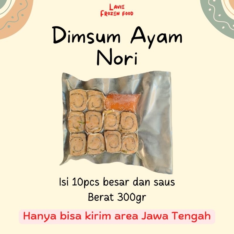 

Dimsum Siomay Ayam Topping Sushi Nori Size Besar Isi 10pcs Enak