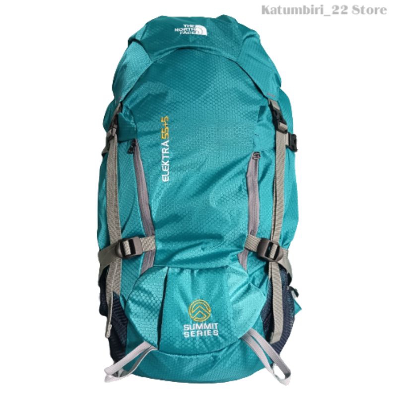 Tas Gunung Carrier TNF Elektra 60 Liter / Tas Punggung Backpack Ransel Warna Tosca
