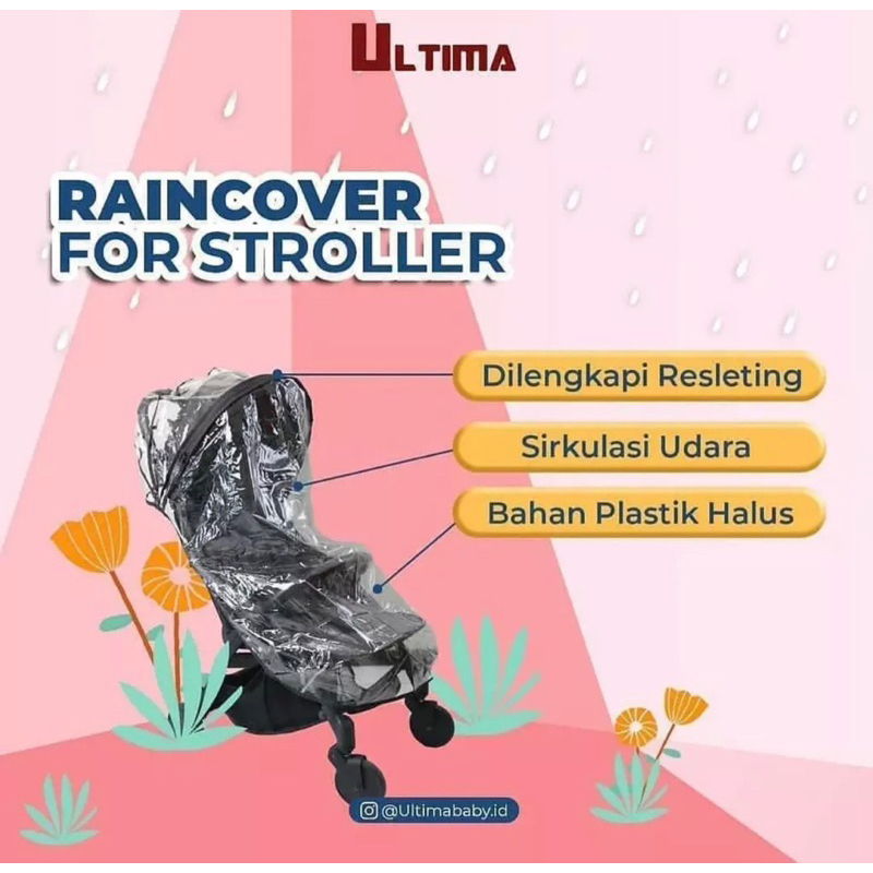 Ultima Stroller Raincover Rain cover Stroller Penutup Stroller Anti Hujan