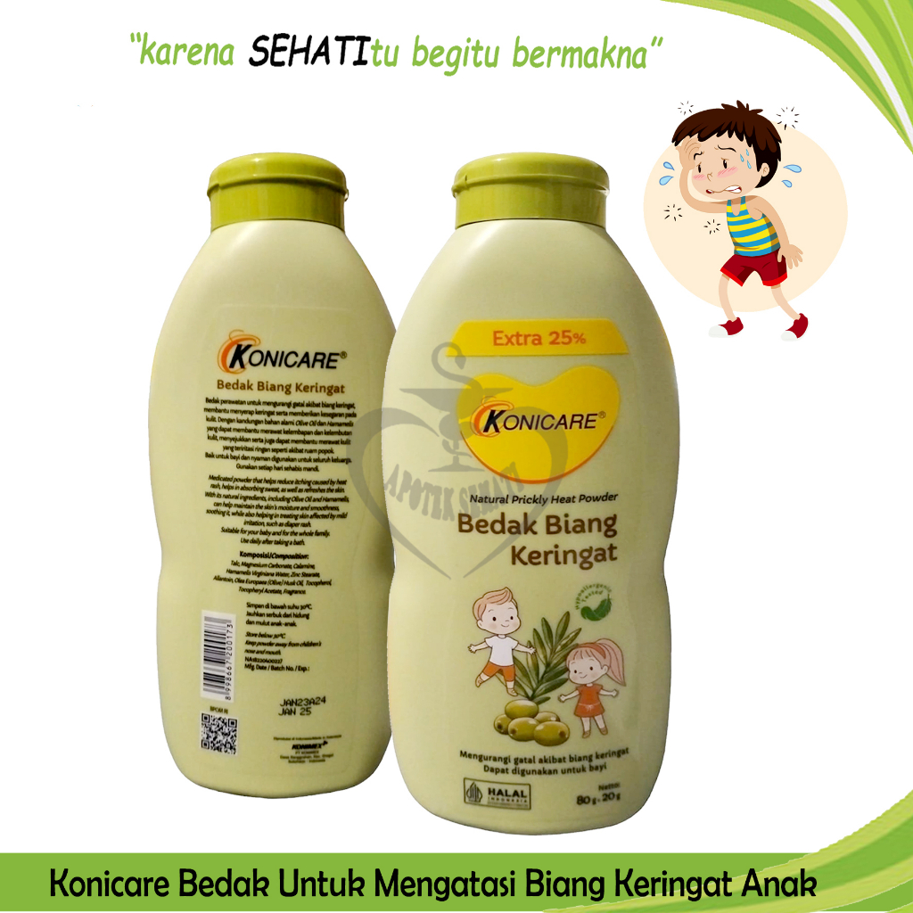 KONICARE BEDAK BIANG KERINGAT 80GR