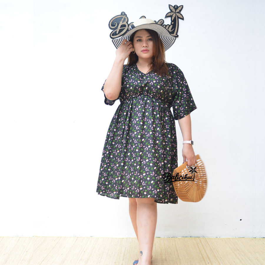 Balicihui Dress Pamela Dress Jumbo Plus Size Dress Wanita Dress XXL XXXL 3XL Dress Pendek Wanita