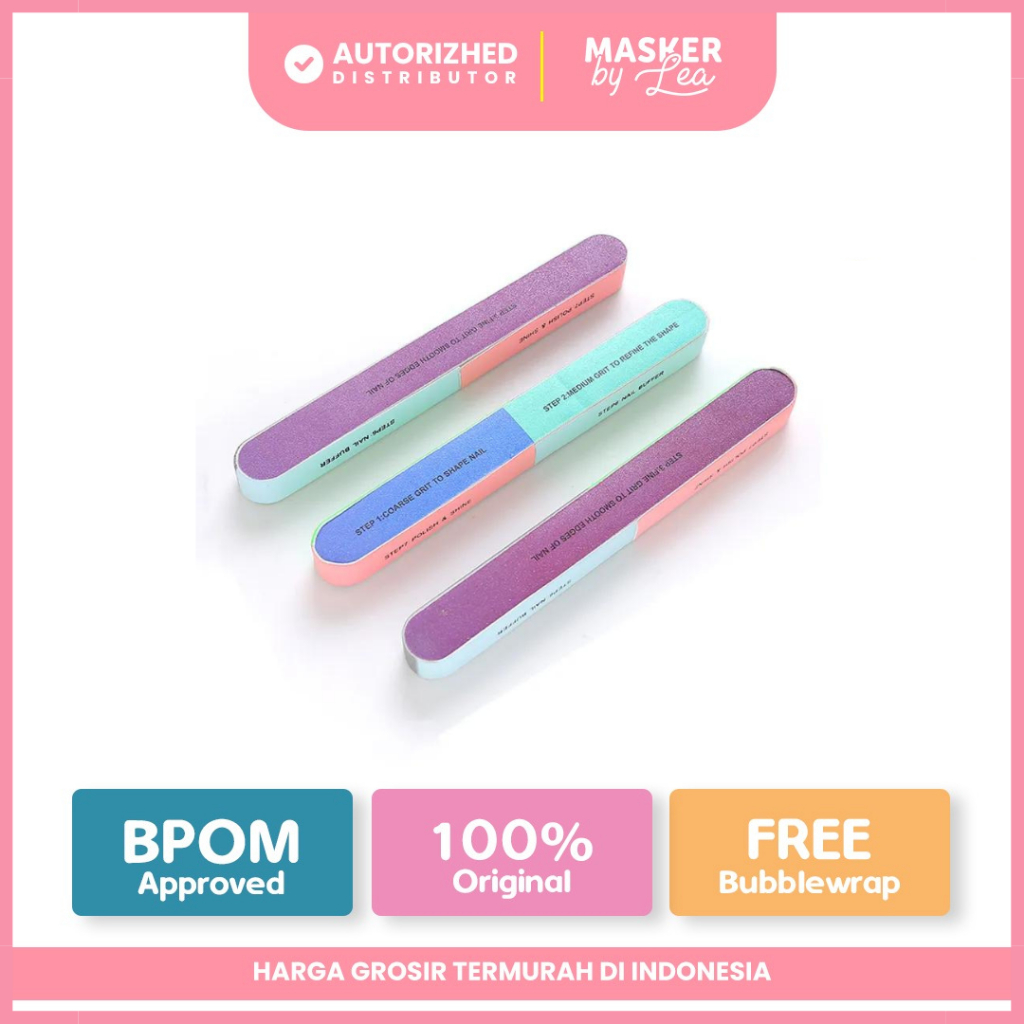Alat Kikir Kuku Nail Buffer 7 Steps / Penghalus Kuku Manicure Pedicure