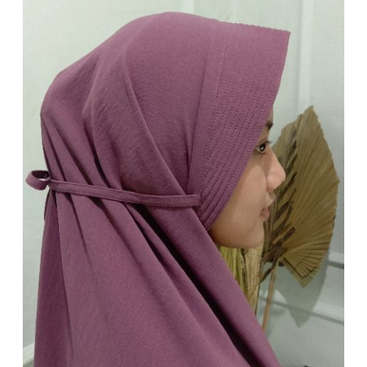hijab pet tali laser bergo cringkle airflow oryginal jumbo L premium