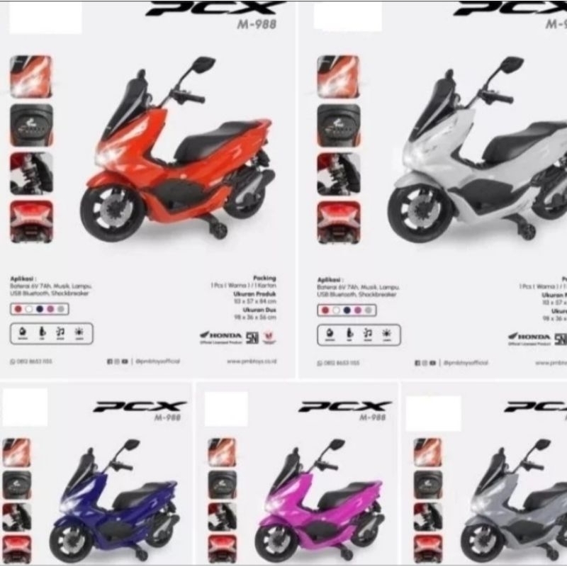 Motor Aki Mainan Anak / Motor Pcx m 988 / Motor Mainan
