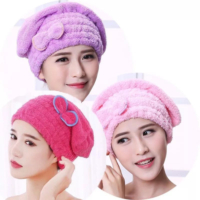 Handuk Keramas pita/ Handuk kepala/turban/Magic towel