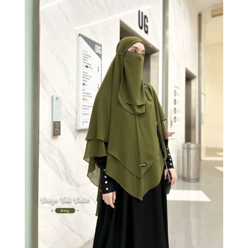 Ready Bergo Tali Basic by Khumaira Syar'i
