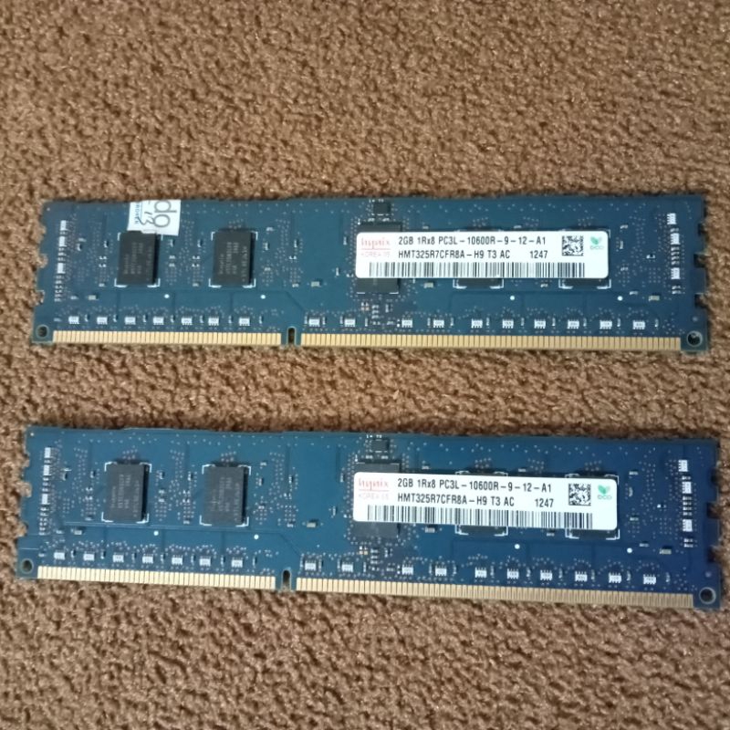 Ram PC Memory 2gb 1Rx8 PC3L-10600R
