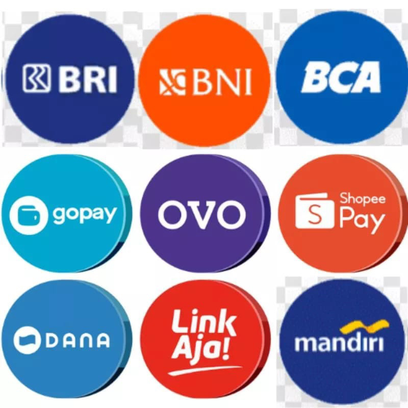 

stiker vinyl custom dompet digital semua bisa