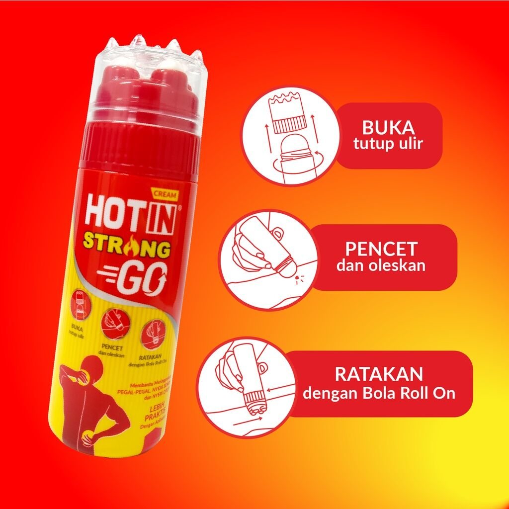 [BPOM] HOTIN GO BOTOL 100 gr / Hotin Cream 100gr / HOT IN Krim Pegal Nyeri Otot / MY MOM