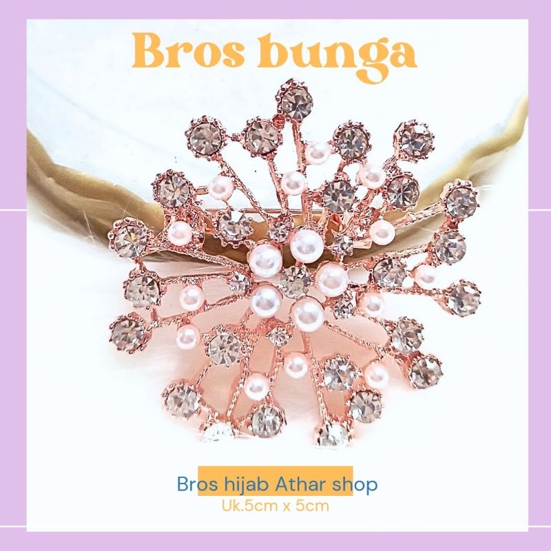 Bros wanita brooch bunga Bros baju Bros kerudung Bross kebaya aksesoris pin hijab by Athar Shop