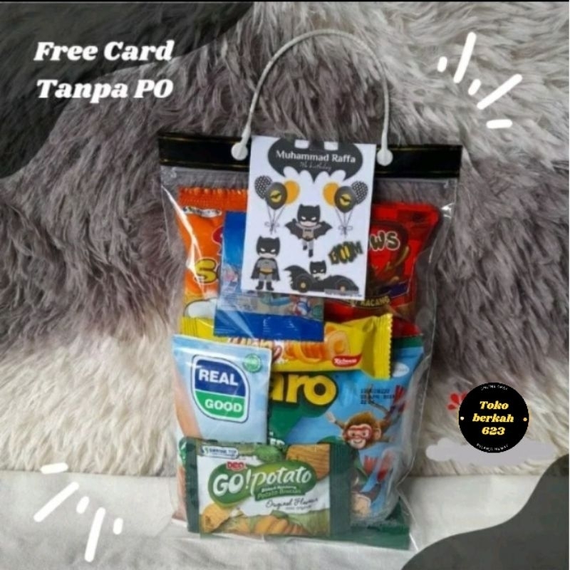 Hampers Paket Snack Ulang Tahun / Bingkisan Paket Ultah Anak ( Paket Hemat )