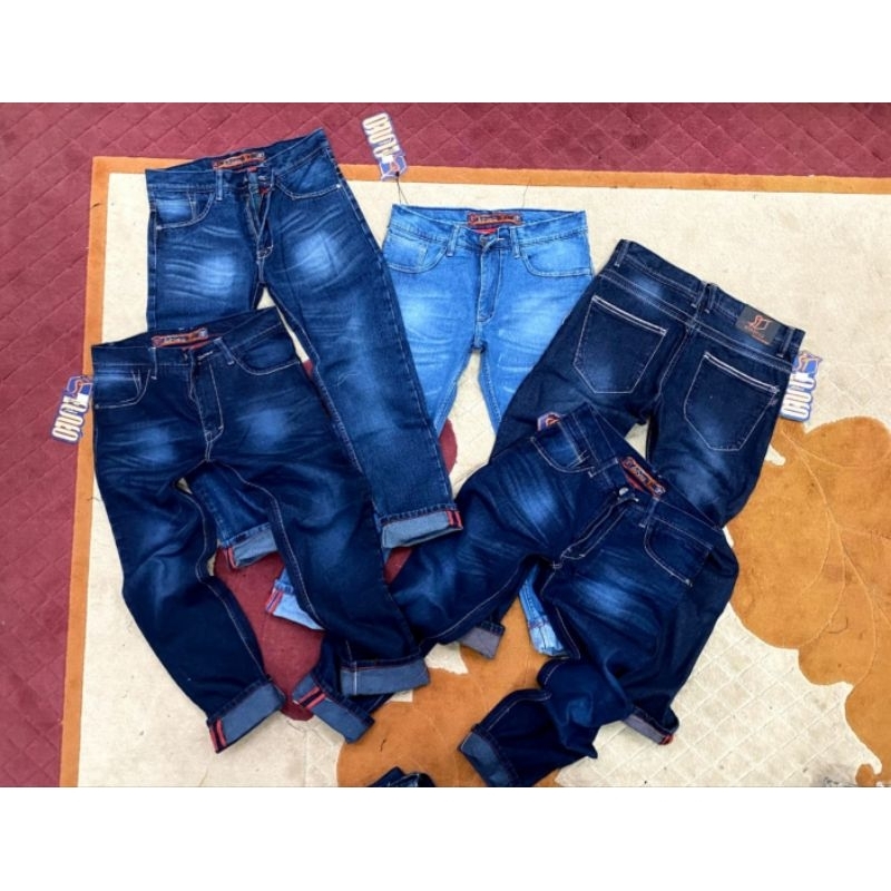 celana panjang jeans non stret celana formal reguler fit