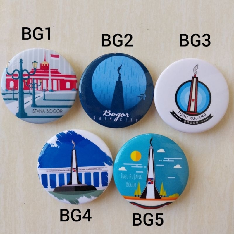 GANTUNGAN KUNCI & MAGNET KULKAS BOGOR (MIN 20 PCS, BOLEH CAMPUR DESAIN LAIN