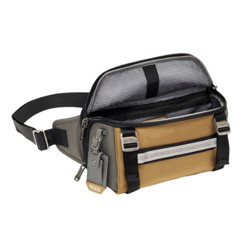 Tumi alpha bravo platoon waist bag golden brown multi original authent