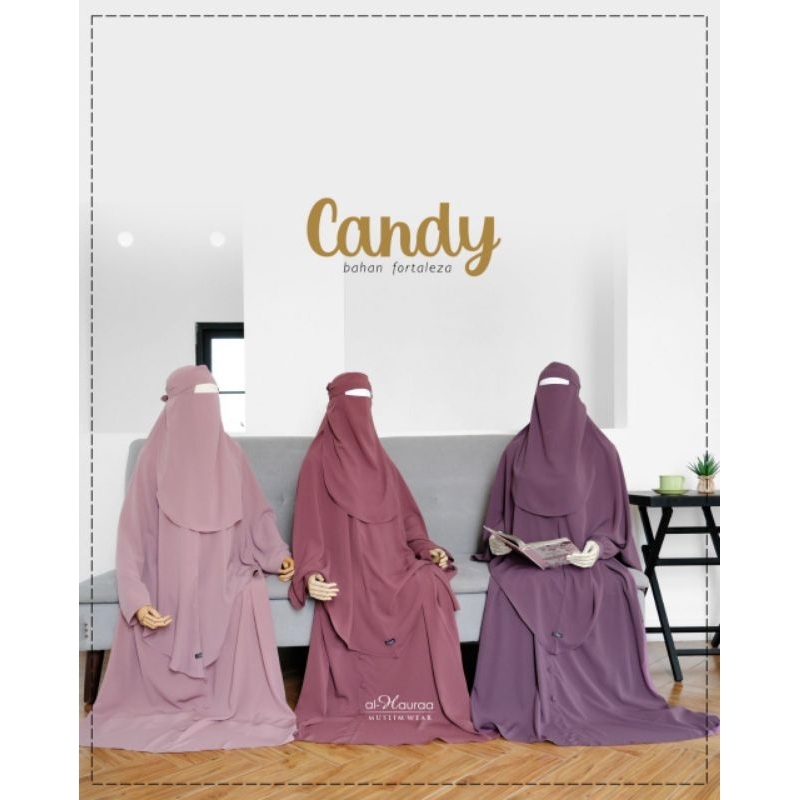 Al Hauraa - Bergo Candy AlHauraa Bahan Fortaleza (BERGO SAJA)