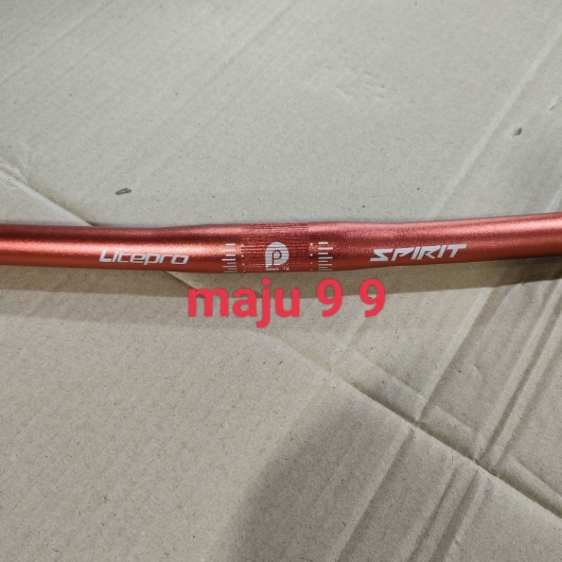 Stang Handlebar Alloy 25.4mm Litepro Flat Bar 58cm Alloy Fiksi Lipat