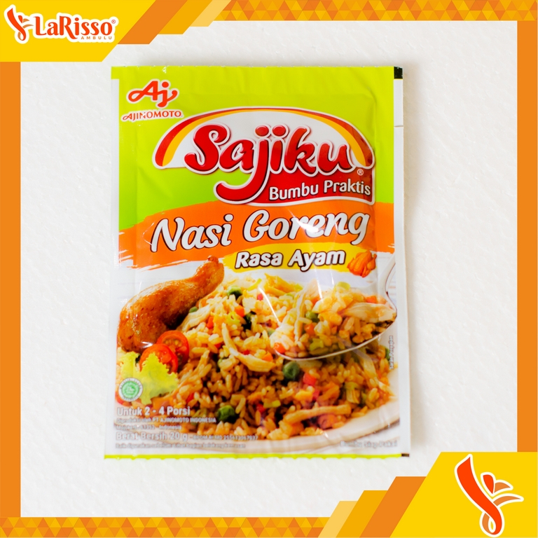

SAJIKU BUMBU INSTAN 20GR NASI GORENG RASA AYAM(5'S)