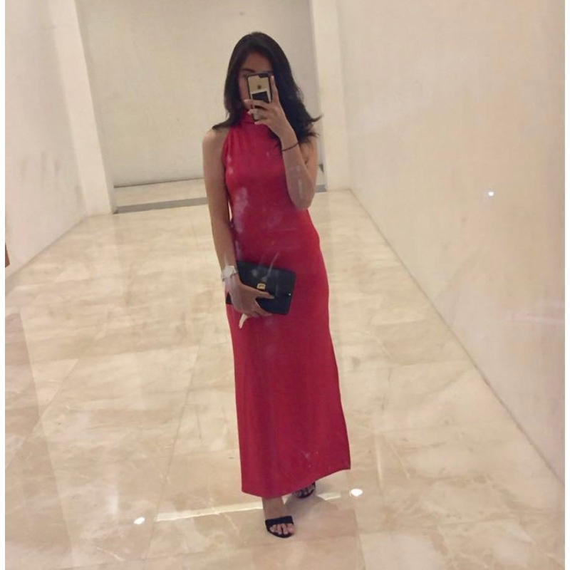Dress Panjang Scuba *PRELOVED