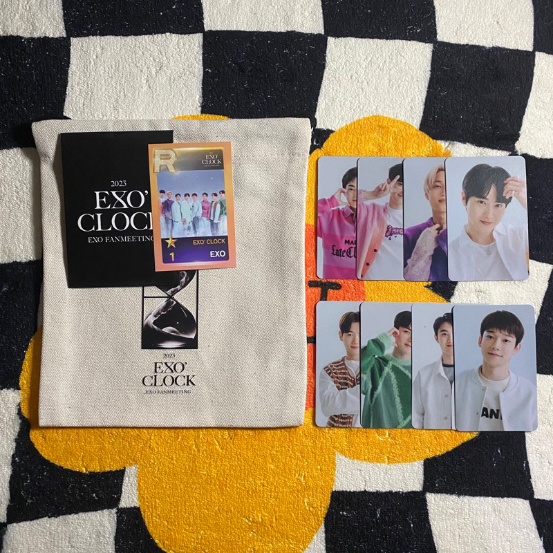 [READY] exo clock fanmeeting md suho xiumin chen kyungsoo chanyeol baekhyun sehun kai pc photocard