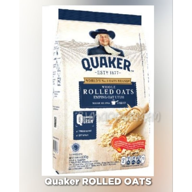 

Quaker Rolled Oats 800 gram Quaker Quacker Oat Sereal 800gr Oat Utuh