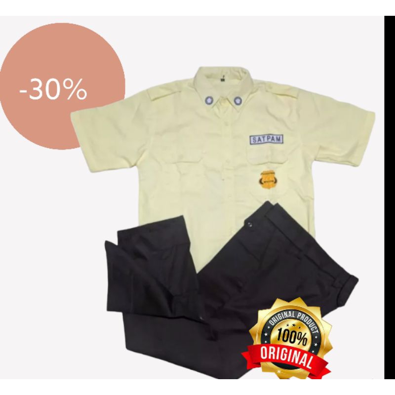 Mssashop Setelan Pdl Satpam Pdl Hitam Krem Baju Seragam Security Cream Pdl Coklat Krem Satpam Terbaru 2023