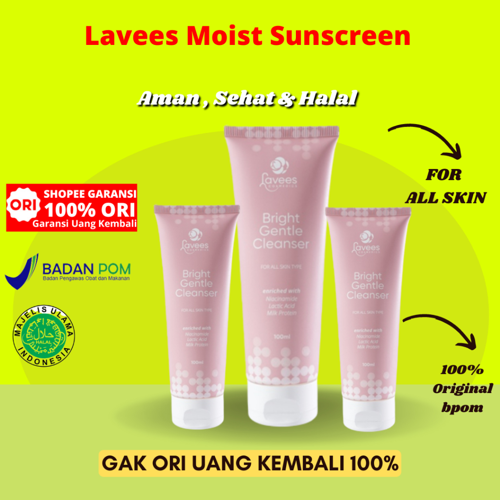 lavees skin care Facial Wash Sabun Wajah Glow White foam flek melasma laves plek hitam cosmedics cos