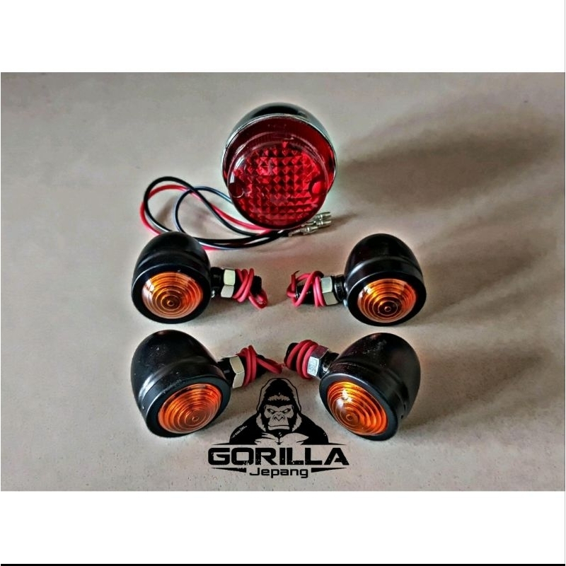 lampu stop japstyle custom GL TIGER GLPRO SCORPIO Byson Scorpio Vixion set lampu sein sen acipi hita