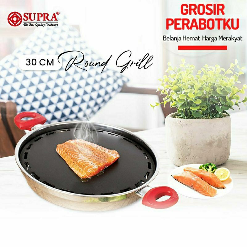 Alat Pemanggang Supra Serbaguna Griller Rosemary Round Square Grill Pan BBQ